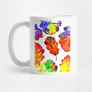 Cartoon Oak Leaves Mug